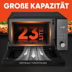 Mikroonde ProfiCook PC-MWG 1204, 23L, 1000W, fara dretteller - Img 5