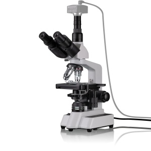 Mikroscop trinocular Bresser Researcher 40x-1000x cu LED si Kreuztisch - Img 6