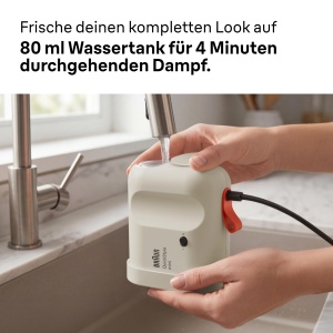 Mini aparat de calcat Braun QuickStyle - 1200W, 20 gmin, Bej - Img 6