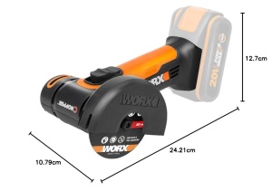 Mini slefuitor cu acumulator WORX WX801.9, 20V, fara acumulator si incarcator - Img 4