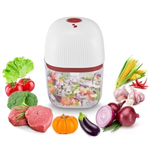 Mini tocator reincarcabil Beper P102ROB051 350 ml 3 lame din otel inoxidabil rosualb