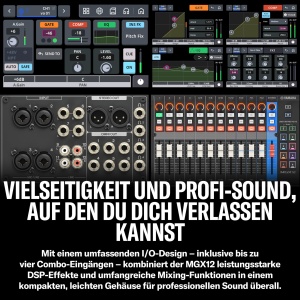 Mixer audio digital Yamaha MGX12, 4 mono, 4 stereo, Bluetooth, negru - Img 7