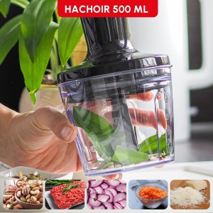 Mixer cu suport Moulinex Infinyforce Pro 1200W lame de inalta performanta rezultate rapide control ergonomic al vitezei control al vitezei piese detas - Img 7