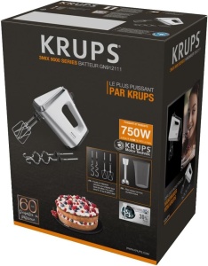 Mixer de mana Krups 3 Mix 9000, 750 W, albsilver, accesorii incluse - Img 8