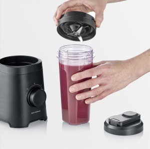 Mixer Severin SM 3743 320W 2 recipiente 600ml negru - Img 3