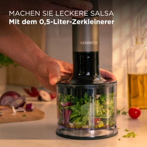 Mixer vertical Kenwood Triblade XL Pro HBM80.322BK, 1200W, accesorii incluse - Img 6