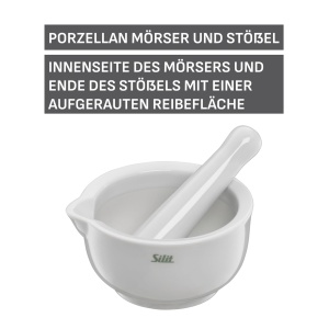 Moara cu pistil Silit 10 cm, Porcelan, spalat in masina de spalat vase - Img 2