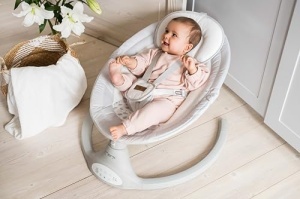 MoMi KENANI Leagan pentru copii 9 kg Bluetooth si telecomanda cu protectie solara si plasa impotriva insectelor - Img 17