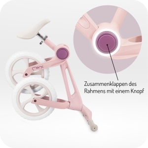 Momi NORU Bicicleta fara pedale copii 2 ani pliabila roti EVA 12 greutate 3 kg - Img 6