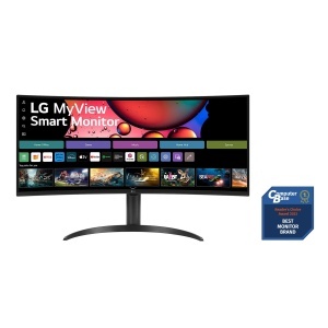 Monitor Curbat LG 34SR65QC-B, 34 inch, WQHD, 100Hz, Negru - Img 2