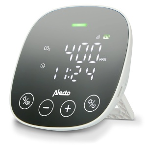 Monitor de calitate a aerului Alecto AQ30, senzor NDIR, masurare CO2, temperatura si umiditate
