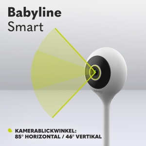 Monitor electronic inteligent pentru bebelusi Lionelo Babyline,Camera pentru bebelusi Wi-Fi,Aplicatie mobila,Detectarea sunetului de miscare,Vizibilitate in intuneric,Senzor de temperatura, Interior 5.3 x 3.3 x 28.5 - Img 8