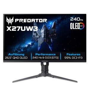 Monitor Gaming Acer Predator X27UW3, 27 inch, WQHD, 240Hz, HDR Ready