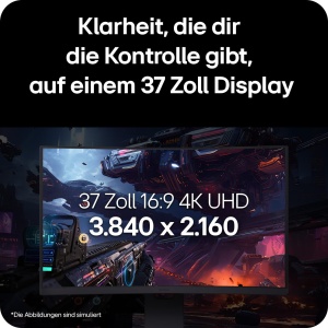 Monitor Gaming Curbat LG Ultragear 37G800A-B 37 Zoll 4K UHD 165Hz Negru - Img 3