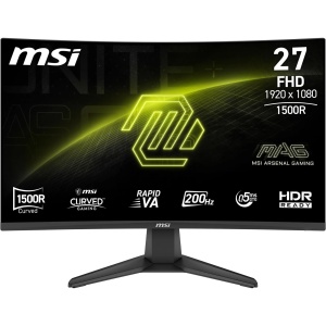 Monitor Gaming Curbat MSI MAG 276CFA E20, 27 inch, FHD 1920x1080, 200Hz, Negru