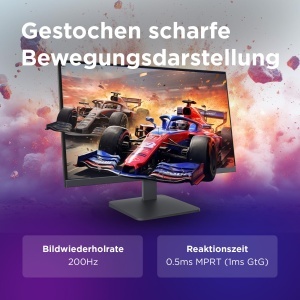 Monitor Gaming Lenovo LOQ 27-10, 27 inch, Full HD, 200 Hz, 0.5 ms, Gri - Img 4