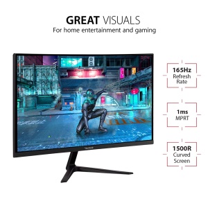 Monitor Gaming Viewsonic VX2718-2KPC-MHD 27 inch 165Hz Curbat Negru - Img 2