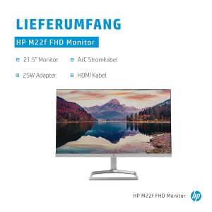 Monitor HP M22f 21.5 inch Full HD, 75Hz, 5ms, SilverNegru - Img 6