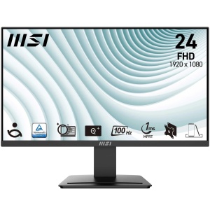 Monitor LCD VA Full HD 23.8 inch MSI Pro MP2412, 100Hz, Negru