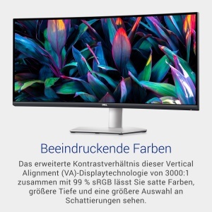 Monitor LED Curved Dell S3423DWC 34 inch WQHD 100Hz USB-C AMD FreeSync - Img 3