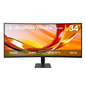 Monitor LG UltraWide 34U601B-B 34 inch Curbat UWQHD 120Hz Negru