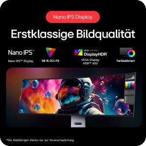 Monitor LG UltraWide 49U950A-W, 49 inch, Curbat, DQHD, 144Hz, USB-C - Img 4