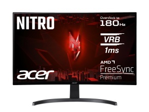 Monitor pentru jocuri Acer Nitro ED273 S3 27 Zoll (69 cm Bildschirm) Full HD, 165 Hz (180Hz OC), 1ms(VRB), 1x HDMI 2.0, 1x HDMI 1.4, 1xDP 1.2, AMD FreeSync Premium, schwarz