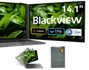 Monitor portabil Blackview SCM6, 14 FHD, 600g, design ultra-subtire