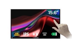 Monitor portabil Verbatim 15,6 inch 4K HDR, Touchscreen, USB-C - Img 2