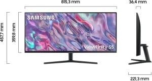 Monitor Samsung ViewFinity S50C, 34 inch, VA-Panel, Ultra WQHD, HDR10 - Img 2
