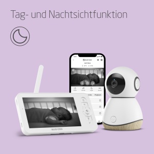 Monitor video pentru bebelusi Maxi-Cosi See Pro, camera HD, ecran 5, detectie miscare - Img 6
