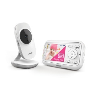 Monitor video pentru bebelusi VTech VM3255, 2.8 LCD, camera ajustabila, sunet clar