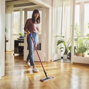 Mop spray Vileda 1-2 Spray rosu cu 2 rezerve microfibra - Img 2