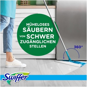 Mop umed si uscat Swiffer Dry Starter-Set, 1 maner, 16 servetele uscate, 8 servetele umede - Img 7