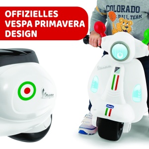 Motocicleta pentru copii Chicco Vespa Primavera cu roti detasabile si efecte sonore 1-3 ani - Img 7