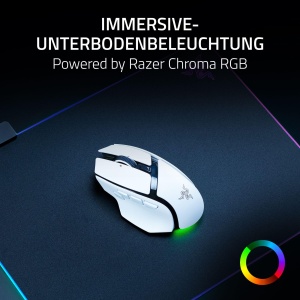 Mouse de gaming Razer Basilisk V4 HyperSpeed, wireless, senzor 33K, alb - Img 6