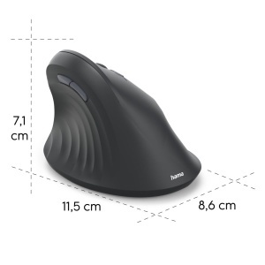 Mouse ergonomic Hama EWM-500R wireless 7 butoane negru - Img 6