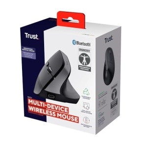 Mouse ergonomic wireless Trust Bayo Bluetooth RF 24GHz negru 53 plastic reciclat - Img 16