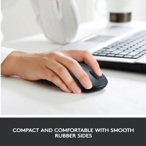 Mouse fara fir Logitech M235 24GHz cu receptor USB Unifying urmarire optica de 1000 DPI durata de viata a bateriei de 12 luni compatibil cu PC Mac lap - Img 2