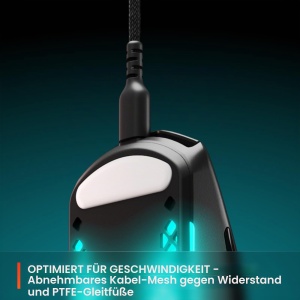 Mouse gaming SteelSeries Aerox 3, design ultraleger, RGB, senzor optic 8500 DPI - Img 6