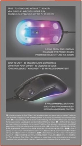 Mouse gaming SteelSeries Rival 3 Gen 2, 8500 DPI, RGB, 77 g, Negru - Img 14
