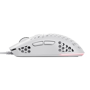 Mouse Gaming Trust Gaming GXT 928 Helox, Mouse USB cu fir ultrausor 65g, DPI reglabil (200-6400), Senzor optic, 6 butoane programabile, Iluminare RGB pentru PC de gaming MMO - Alb - Img 9