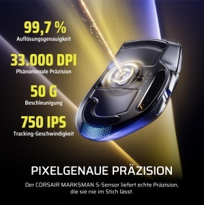 Mouse Gaming Wireless Corsair NIGHTSWORD v2, 33K DPI, Negru - Img 8