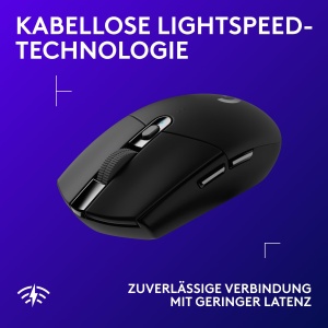 Mouse gaming wireless Logitech G G305, senzor HERO 12K DPI, 6 butoane, negru - Img 3