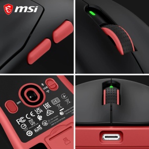 Mouse Gaming Wireless MSI Forge GM340, 12000 DPI, 82 ore autonomie, negru - Img 6
