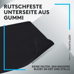 Mouse pad pentru jocuri Logitech G G240 din panza, optimizat pentru senzori de jocuri, frecare moderata a suprafetei, covor de mouse antiderapant, accesorii pentru jocuri Mac si PC, 340 x 280 x 1 mm - Img 5