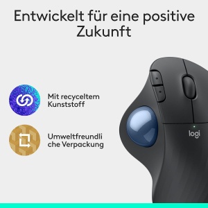 Mouse Trackball Ergonomic Logitech Ergo M575S, Bluetooth, Grafit, Control cu Degetul - Img 9