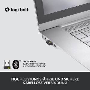 Mouse vertical ergonomic Logitech Lift pentru afaceri, 4000 DPI, wireless - Img 3