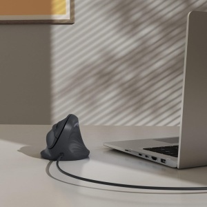 Mouse vertical Hama ECM-500R, 7 butoane, 1800 DPI, negru - Img 6