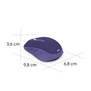 Mouse wireless Hama WM-450 BluetoothFrecventa 24 GHz 7 butoane albastru - Img 6